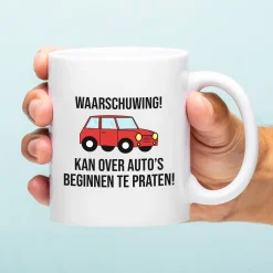 Mok Waarschuwing! Kan over auto’s beginnen te praten!