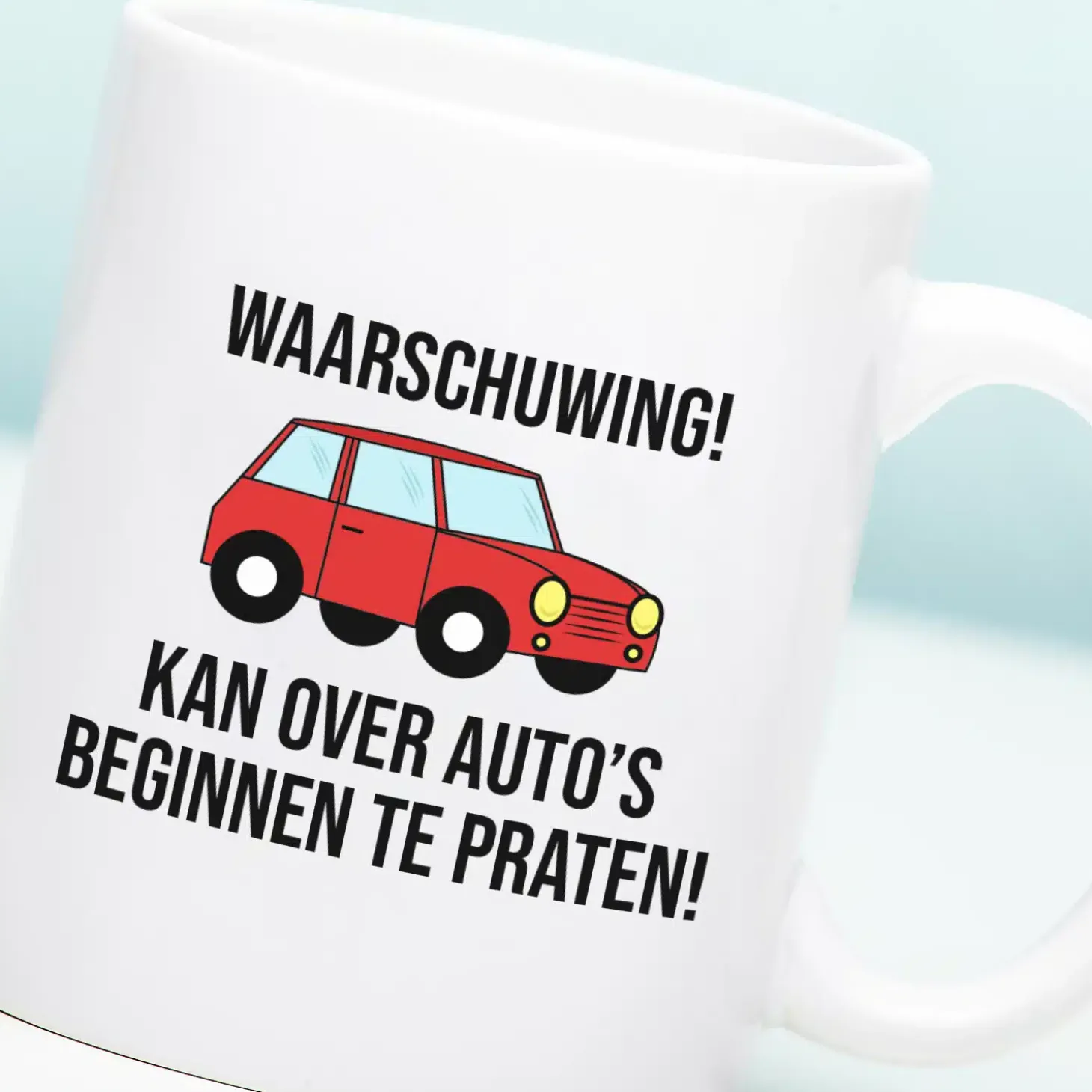 Mok Waarschuwing! Kan over auto’s beginnen te praten!