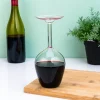 Omgekeerd wijnglas