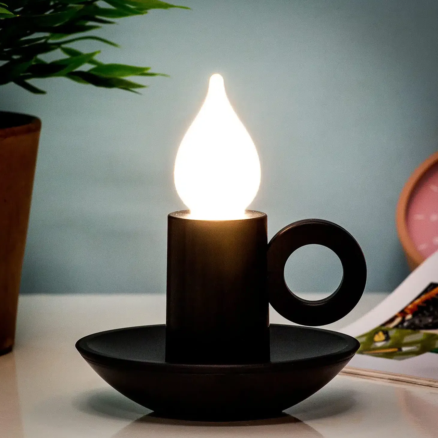 Oplaadbaar kandelaar lampje