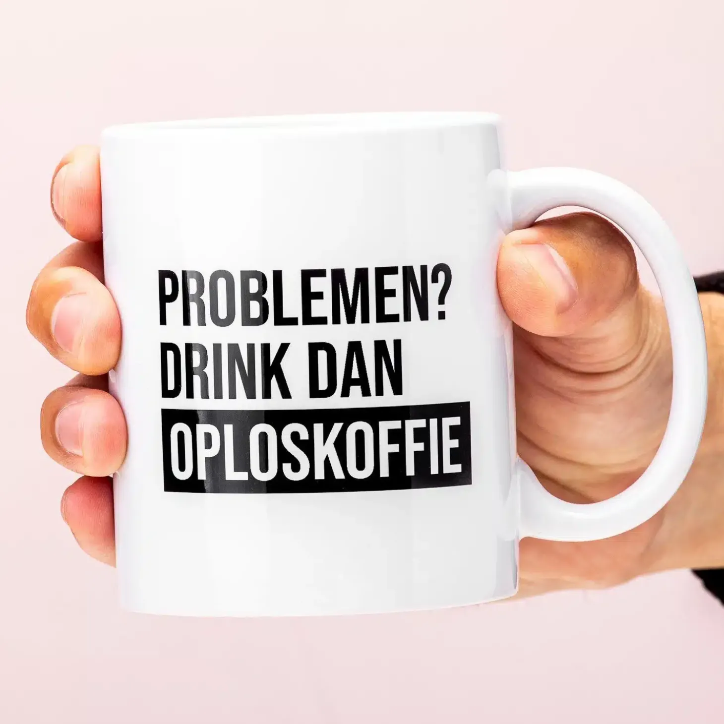 Oploskoffie mok