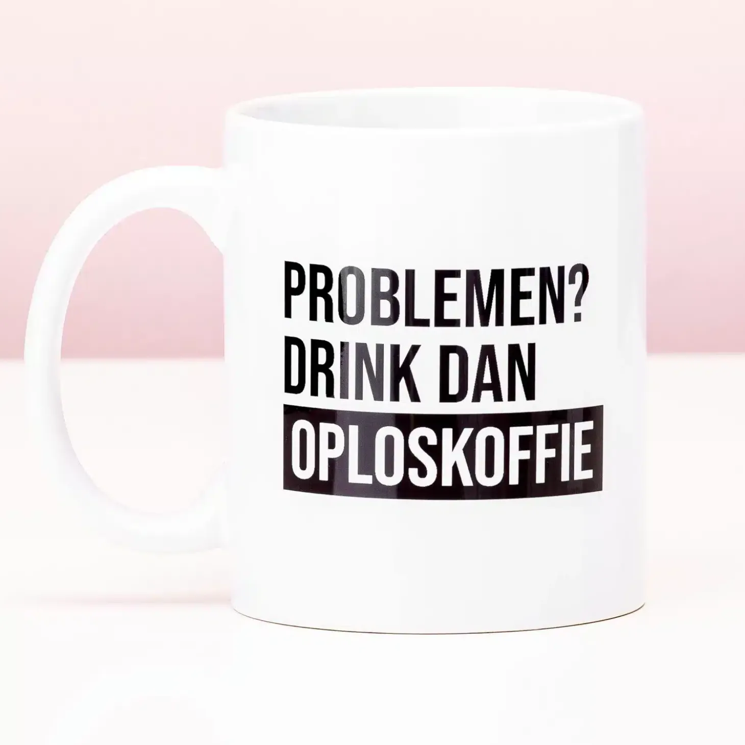 Oploskoffie mok