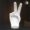 Peace handteken lamp