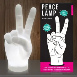 Peace handteken lamp