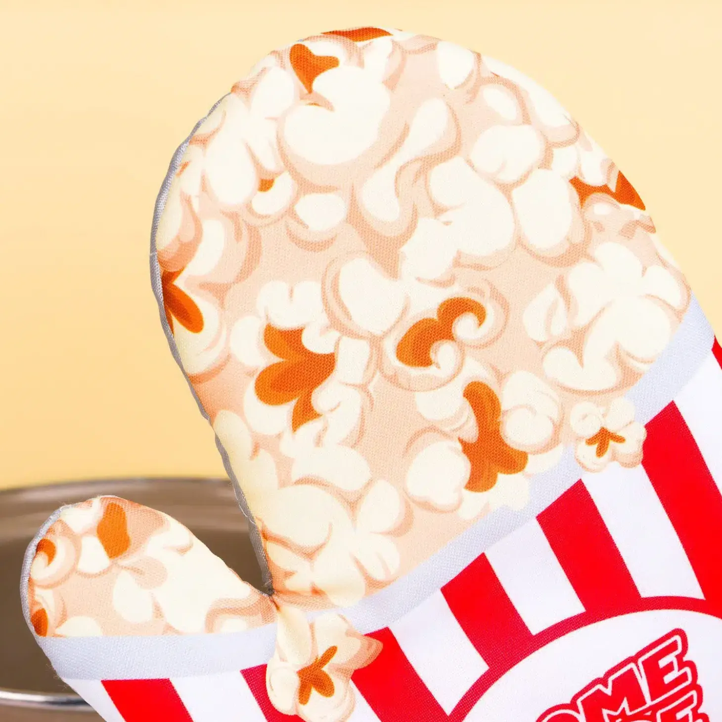 Popcorn ovenwanten (set van 2)