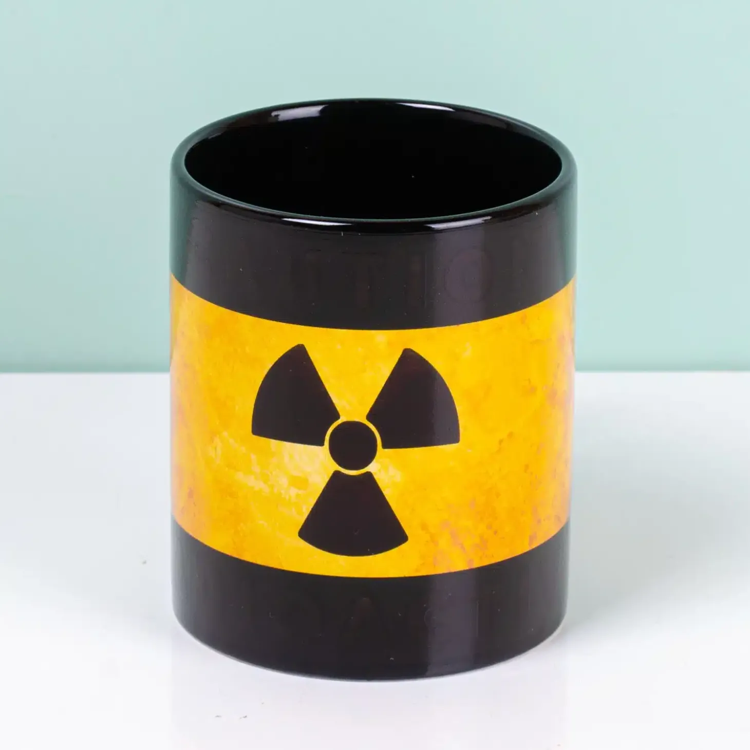 Radioactive warmtegevoelige mok