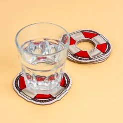 Reddingsboei onderzetters (set van 4)
