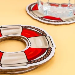 Reddingsboei onderzetters (set van 4)