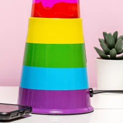 Regenboog lavalamp