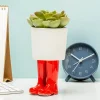 Regenlaarzen bloempot