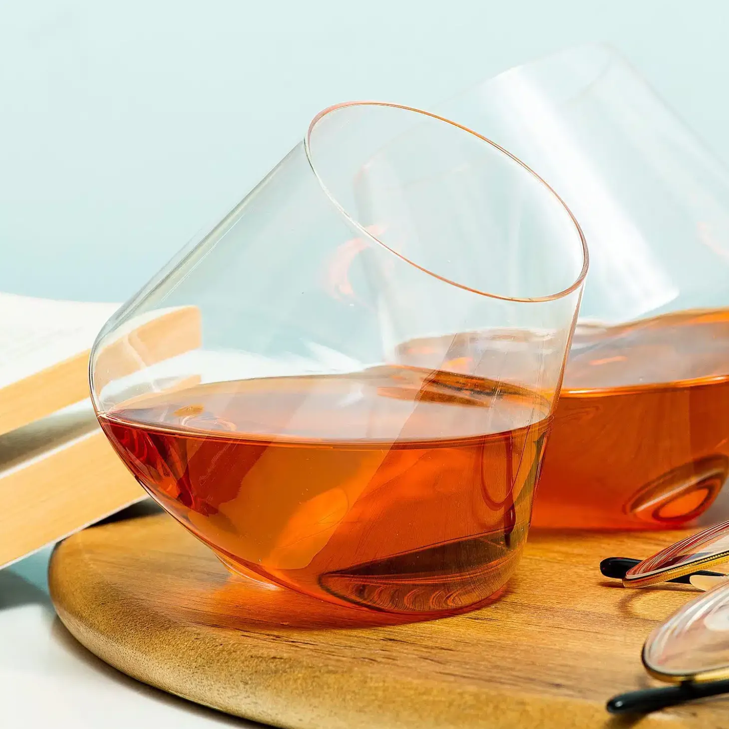 Rollende whiskeyglazen (set van 2)