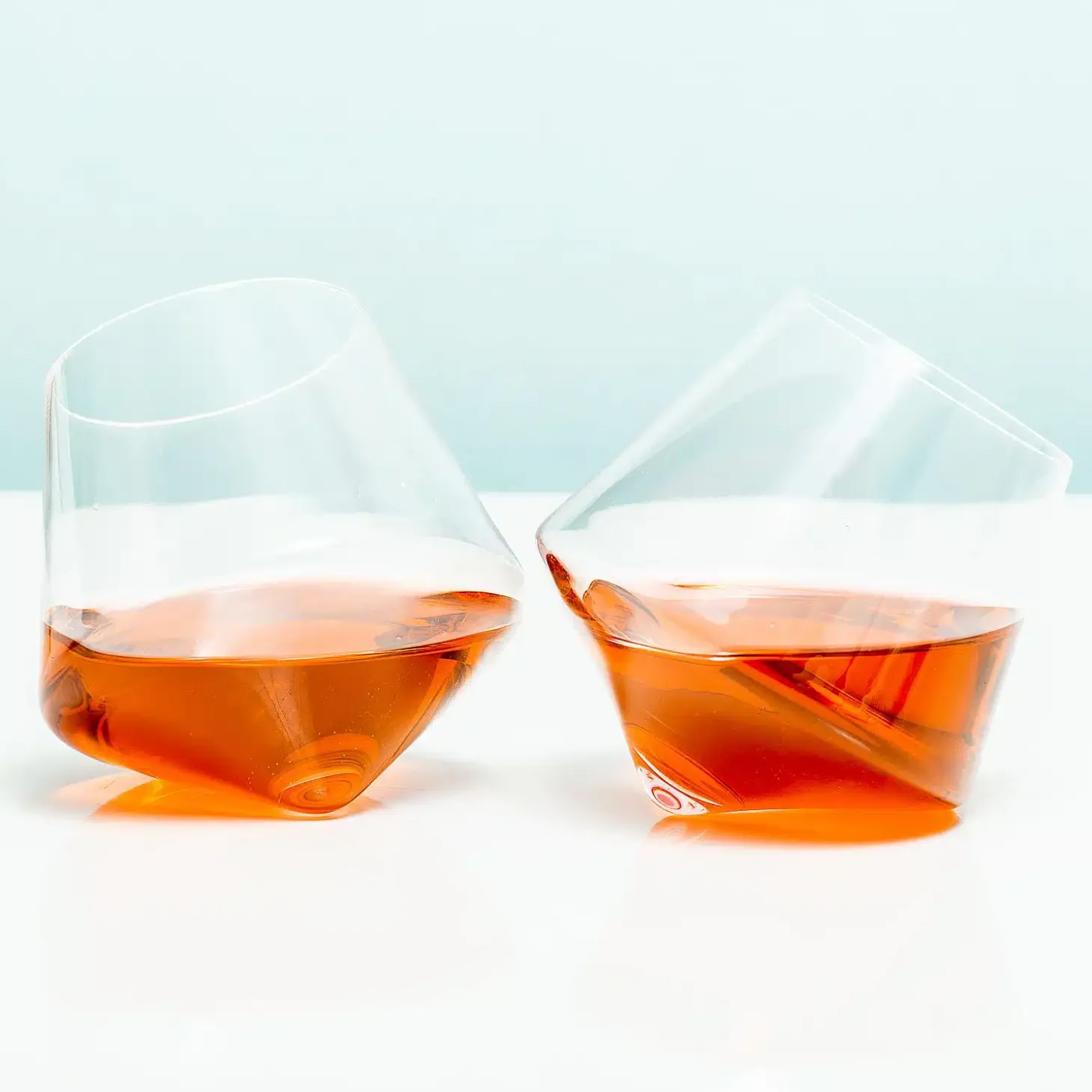 Rollende whiskeyglazen (set van 2)