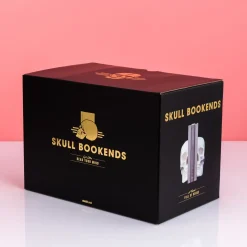 Schedel boekensteunen (set van 2)