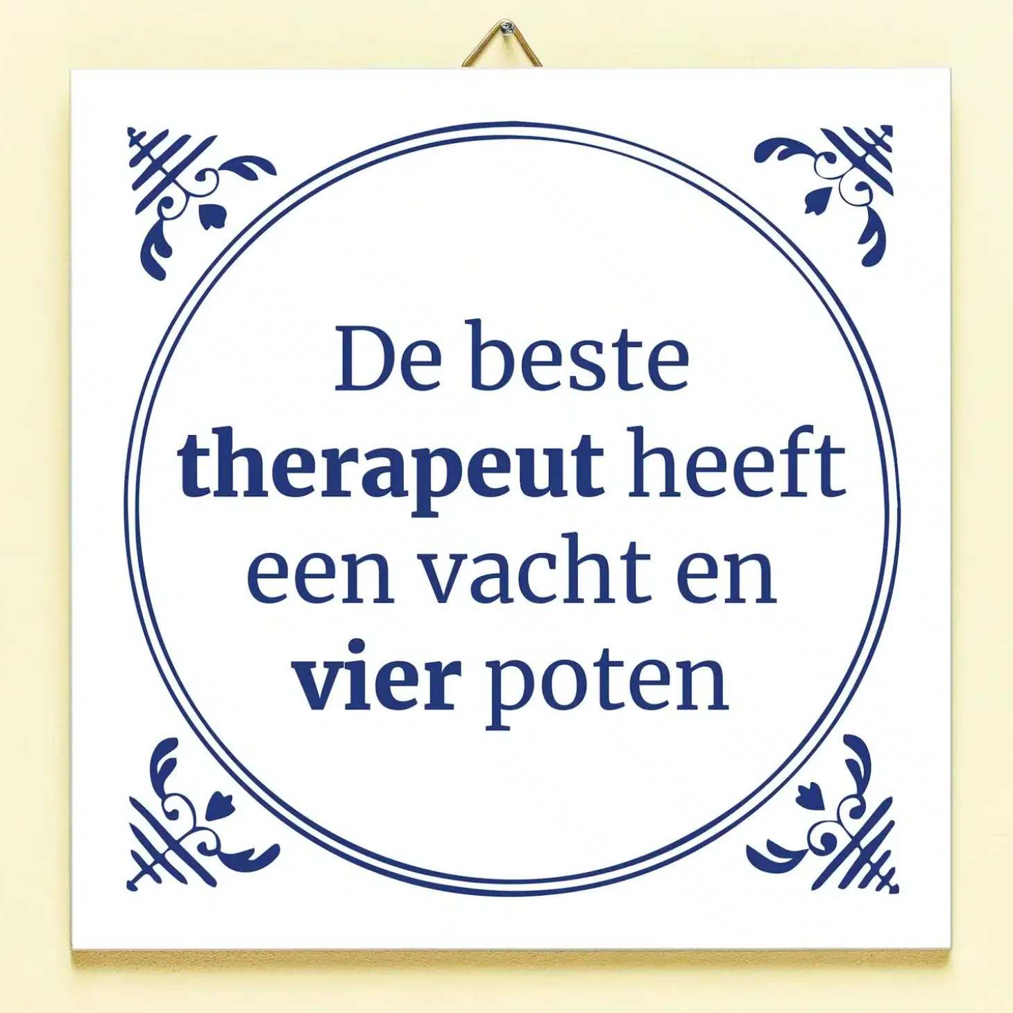 Tegeltje De beste therapeut