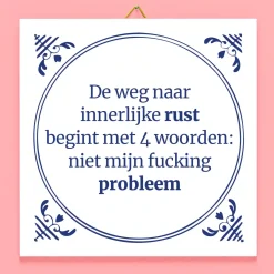 Tegeltje De weg naar innerlijke rust