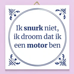 Tegeltje Ik snurk niet