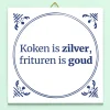 Tegeltje Koken is zilver
