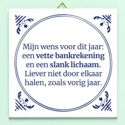 Tegeltje Mijn wens voor dit jaar