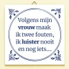 Tegeltje Twee fouten