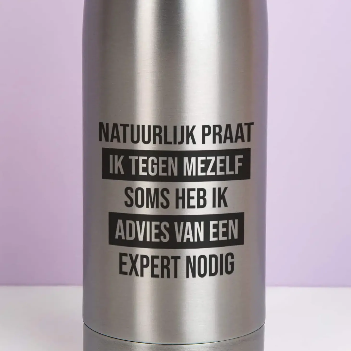 Thermosfles Natuurlijk praat ik tegen mezelf