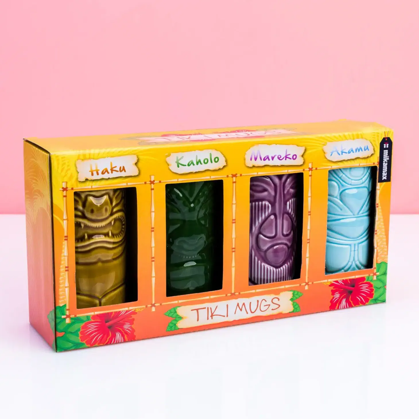 Tiki bekers (set van 4)