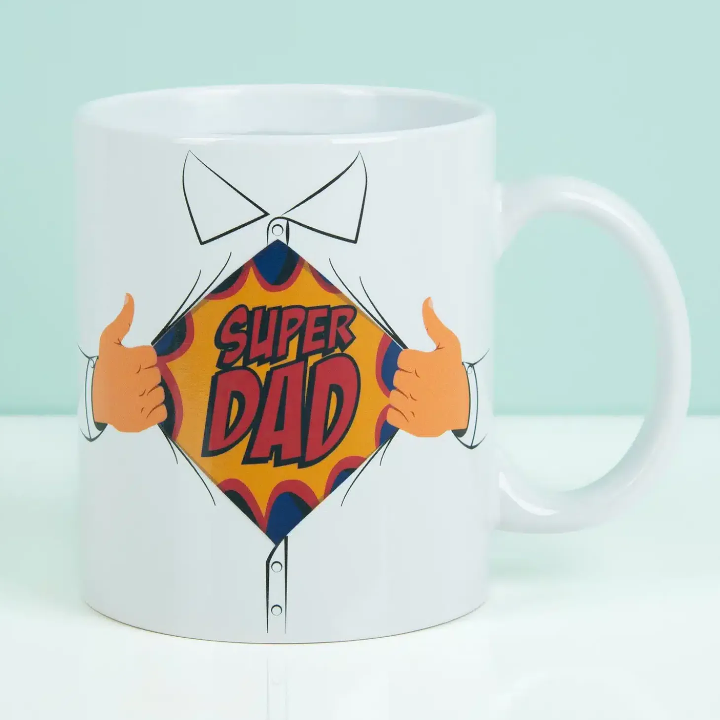 Warmtegevoelige Super Dad mok