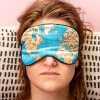 Wereldkaart slaapmasker