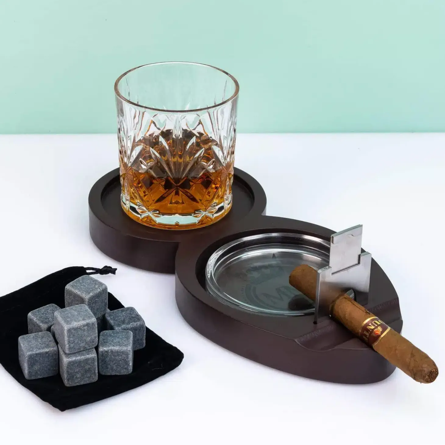 Whiskey en sigaar cadeauset