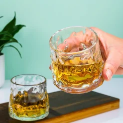 Whiskey on the rocks glazen (set van 2)