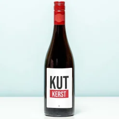 Wijnfles Kut Kerst