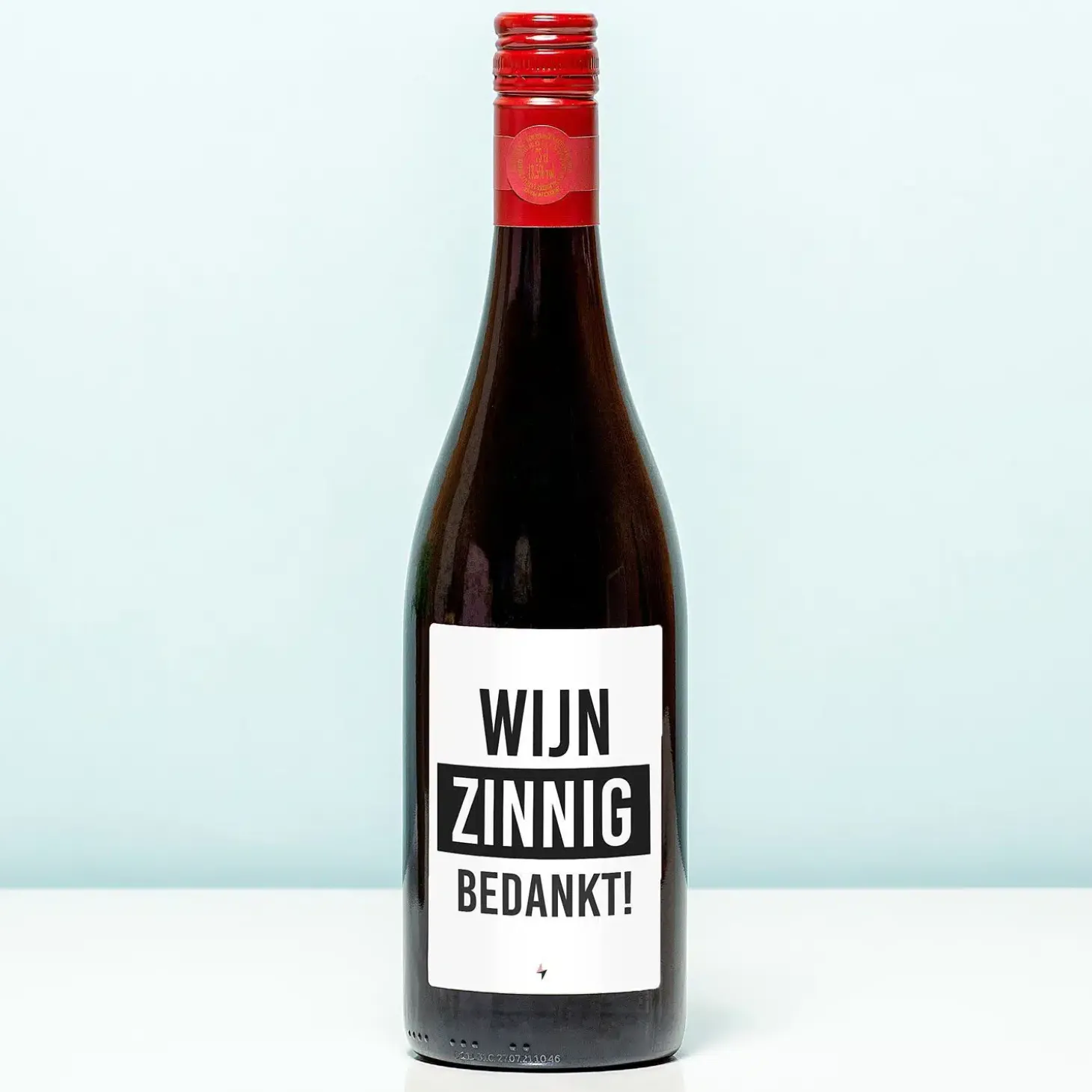 Wijnfles Wijnzinnig bedankt