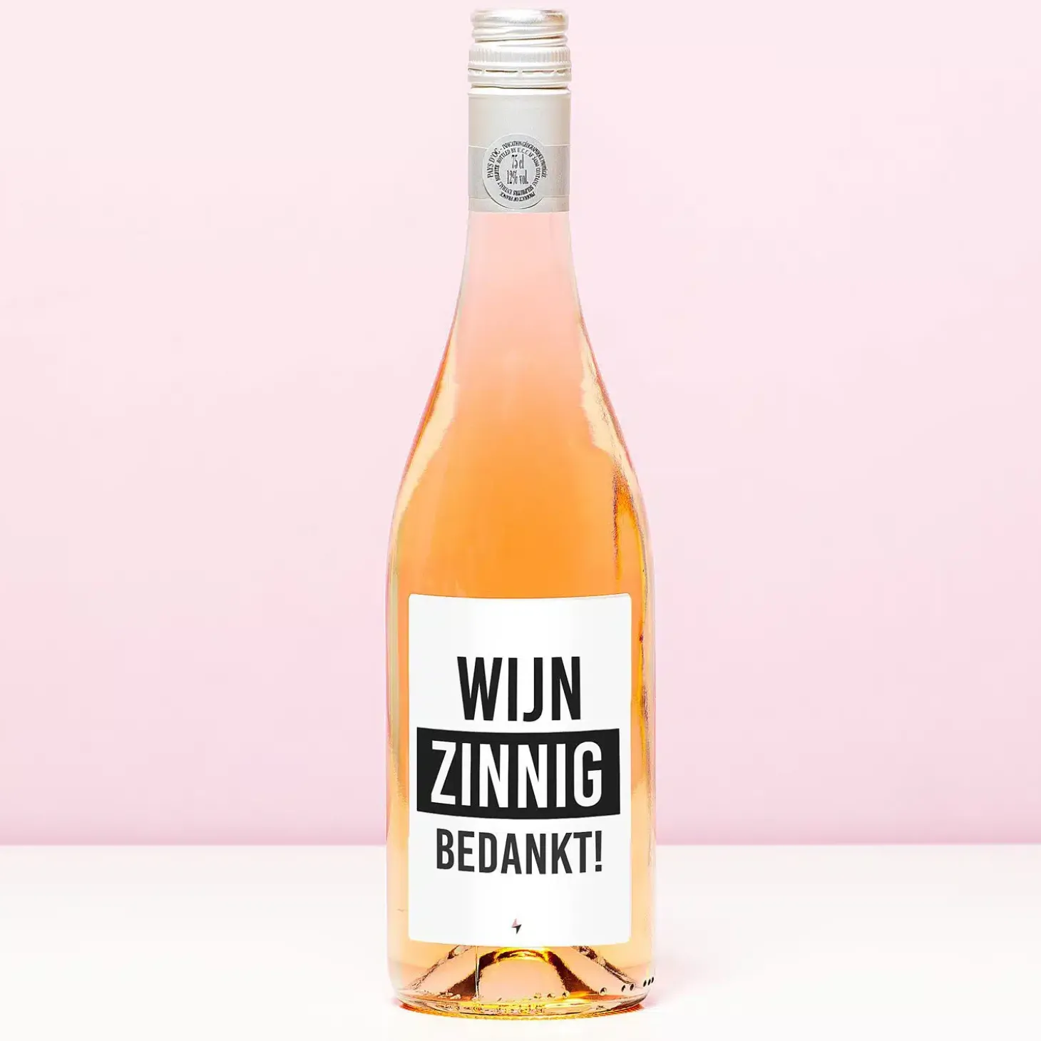 Wijnfles Wijnzinnig bedankt