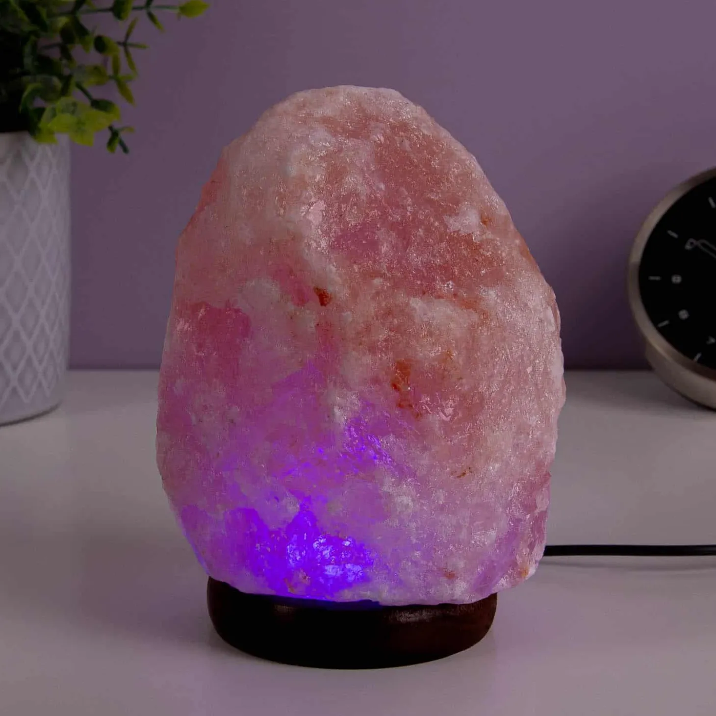 Zoutlamp met ledverlichting